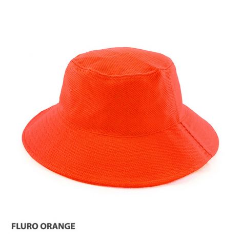 AH631 PQ Mesh Bucket Hat-S/S-HiViz Orange