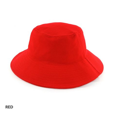 AH631 PQ Mesh Bucket Hat-S/S-red
