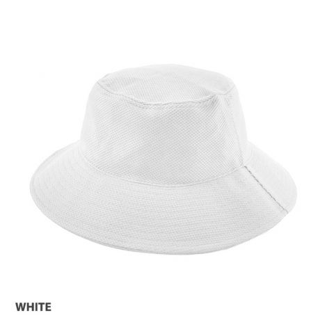 AH631 PQ Mesh Bucket Hat-S/S-white