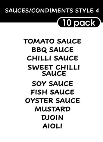 Sauce and Condiments Style 4-regular-black