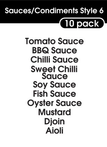 Sauce and Condiments Style 6-regular-black