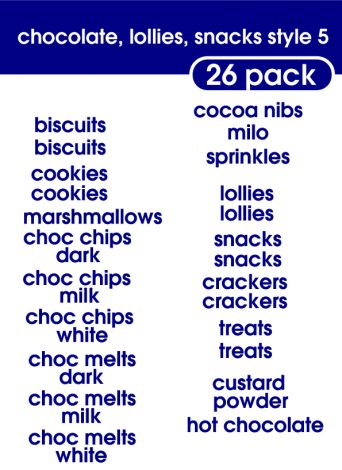 Chocolates Lollies Snacks Style 5-regular-Blue