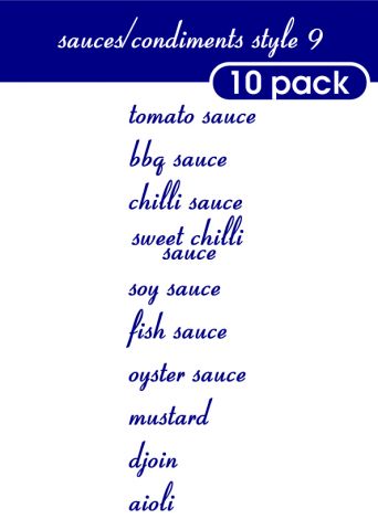 Sauce and Condiments Style 9-regular-Blue