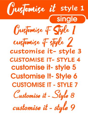 Customise your own-Style 4-regular-Bright Orange