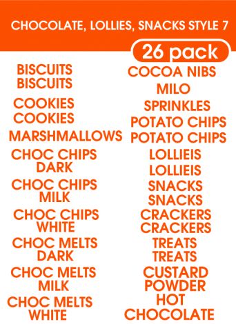 Chocolates Lollies Snacks Style 7-regular-Bright Orange