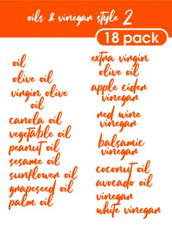 Oils and Vinger Style 2-regular-Bright Orange