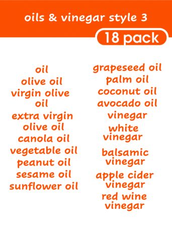 Oils and Vinger Style 3-regular-Bright Orange