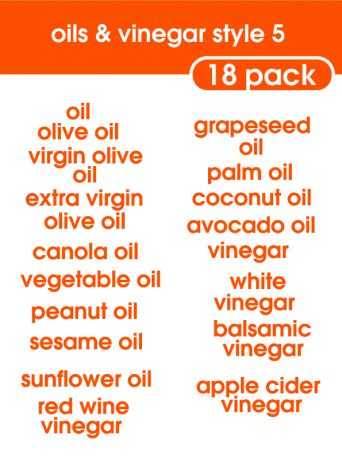Oils and Vinger Style 5-regular-Bright Orange