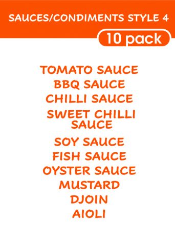 Sauce and Condiments Style 4-regular-Bright Orange