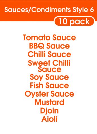 Sauce and Condiments Style 6-regular-Bright Orange