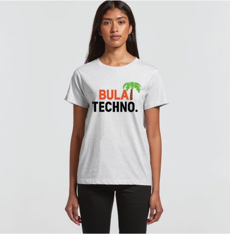 Bula Techno Ladies Tee-L-white