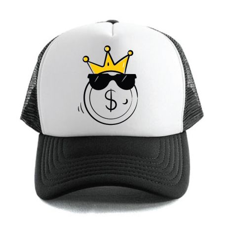Cash is King Coin -S/M-White/Black