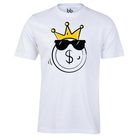 Cash is King coin tee-XS-white