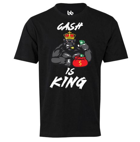 Cash is King Man tee-XS-black