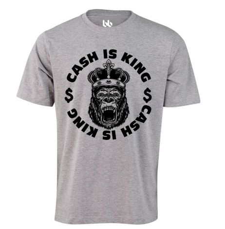 Cash is King Gorilla Man-XS-grey marle