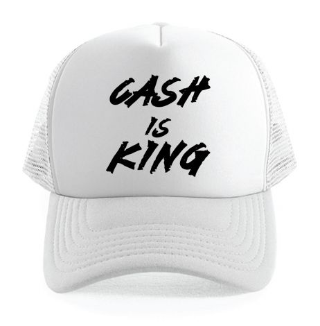 Cash is King Cap -S/M-white