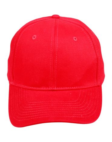 CH01 Heavy Brushed Cotton Cap-red
