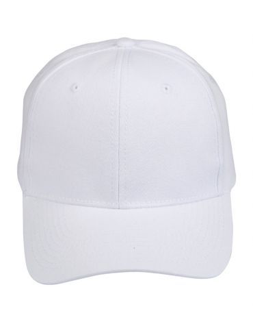 CH01 Heavy Brushed Cotton Cap-White