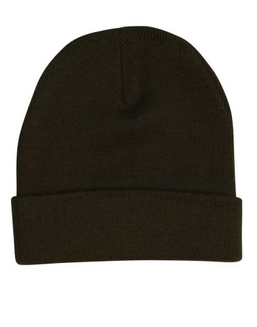 CH28 Roll Up Acrylic Beanie-charcoal
