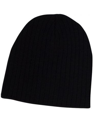 CH62 Cable Knit Beanie-black
