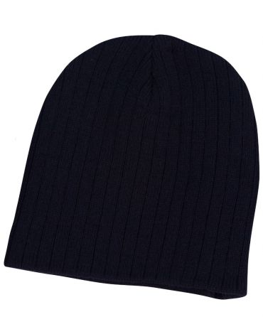 CH62 Cable Knit Beanie-navy