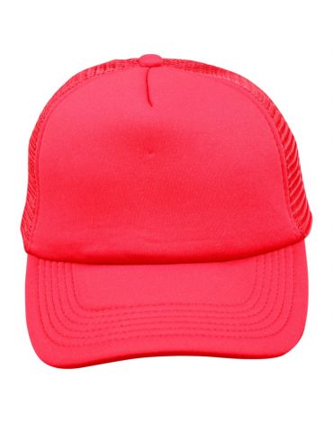 CH69 CONTRAST TRUCKER CAP-Red/Red