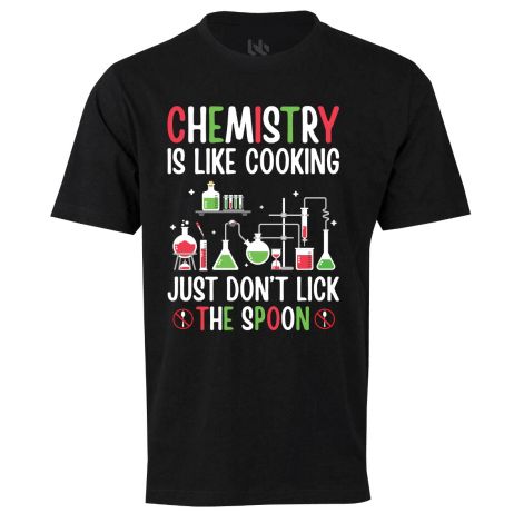 Chemistry is like cooking tee-XS-black