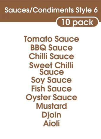 Sauce and Condiments Style 6-regular-Chocolate Brown