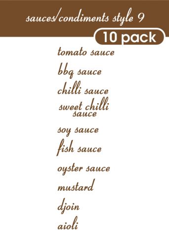 Sauce and Condiments Style 9-regular-Chocolate Brown