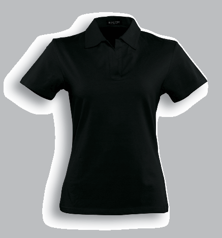 Ladies Cotton Spandex Polo-8-black