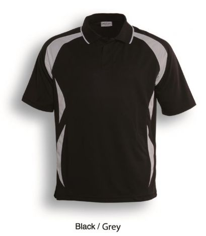 Unisex Adults Breezeway Sports Polo-S-Black/Grey