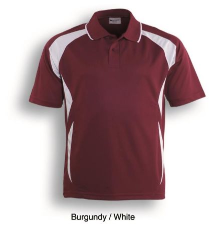 Unisex Adults Breezeway Sports Polo-S-Burgundy/White