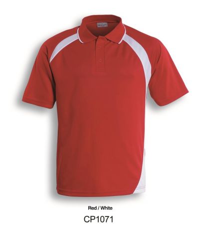 Unisex Adults Dynamic Polo-S-Red/White
