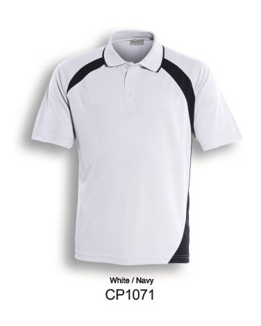 Unisex Adults Dynamic Polo-S-White/Navy
