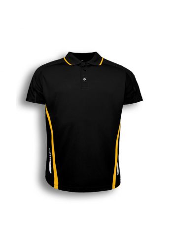 Unisex Adults Elite Sports Polo-S-Black/Gold