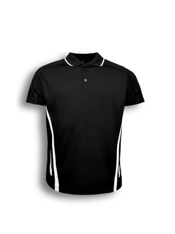 Unisex Adults Elite Sports Polo-S-Black/White