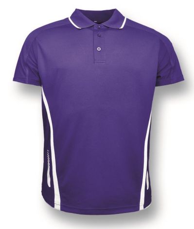 Unisex Adults Elite Sports Polo-S-Purple/White