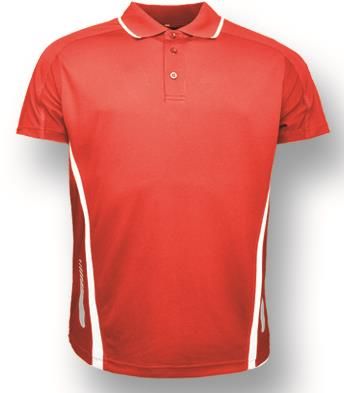 Unisex Adults Elite Sports Polo-S-Red/White