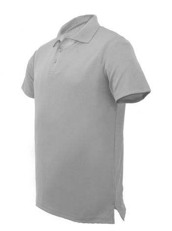 Unisex Adults Plain Cotton Polo-S-grey