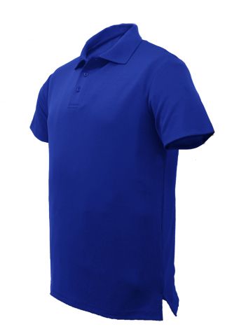 Unisex Adults Plain Cotton Polo-S-royal blue