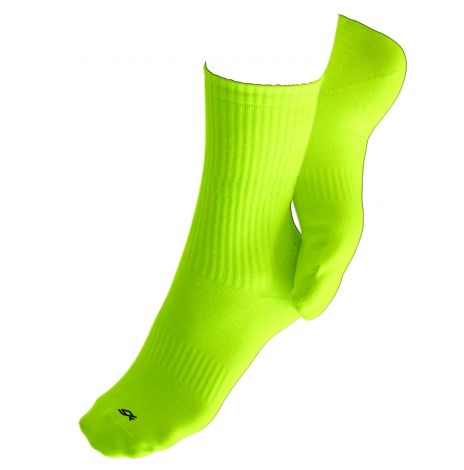 Fluro crew training sock-S 9-2  -safety yellow