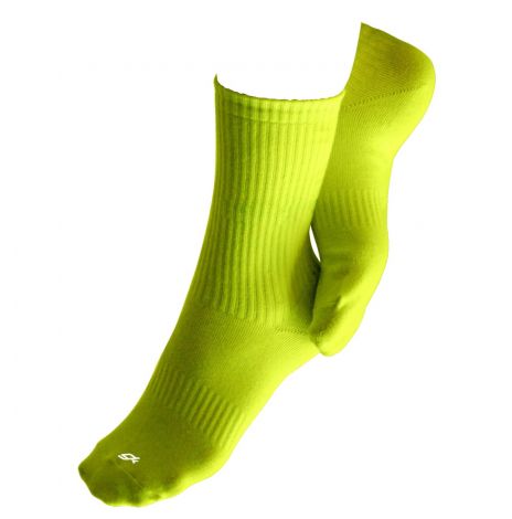 Cotton crew training sock-M 2-7 -yellow