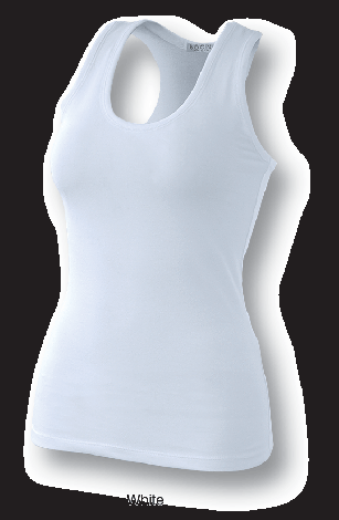 Ladies Gym Singlet CT1021-8-white