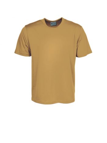 Unisex Adults Plain Breezeway Micromesh Tee Shirt-S-Camer