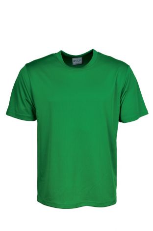 Unisex Adults Plain Breezeway Micromesh Tee Shirt-S-Green