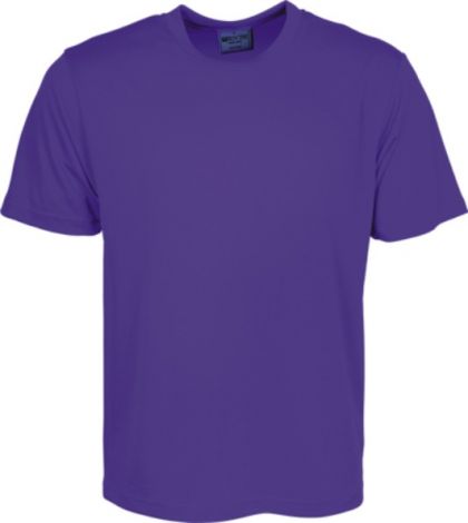 Unisex Adults Plain Breezeway Micromesh Tee Shirt-S-purple