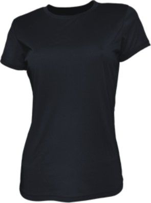Ladies Brushed Tee Shirt-8-black