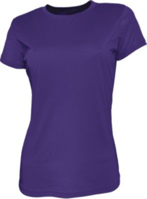 Ladies Brushed Tee Shirt-8-purple