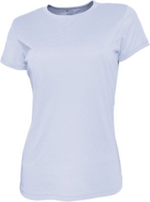 Ladies Brushed Tee Shirt-8-white
