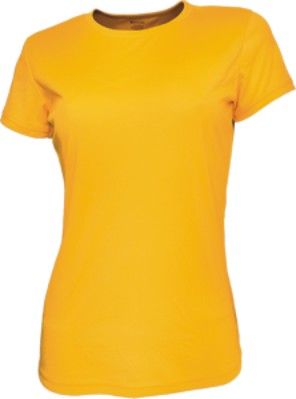 Ladies Brushed Tee Shirt-8-yellow